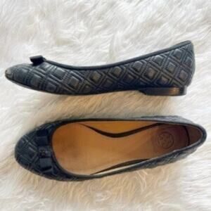 Tory Burch Marion Quilted Ballet Flat Size 6.5
